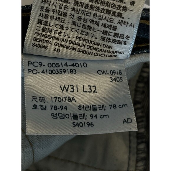 Levi 514 Jeans Mens Tumbled Rigid Slim straight Fit Tag 31 X 32  Red Tab Jeans - Picture 7 of 7